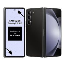 Smartphone SAMSUNG Galaxy FOLD 5 5G 256Go Noir Reconditionné Grade A+ reconditionne par SAMSUNG