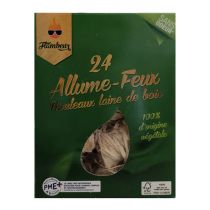 24 allume-feux rouleux laine de bois FLAMBEUR