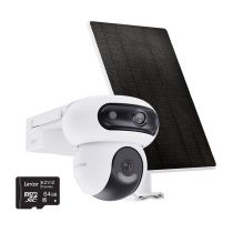 Pack caméra de sécurité EZVIZ HB90 4MP 2K+ avec panneau solaire et carte MSD 64Go
