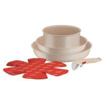 Batterie TEFAL Ingenio Delight 8 pièces crème