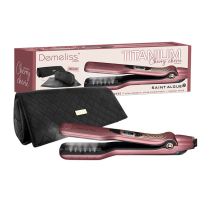 Lisseur vapeur DEMELISS TITANIUM CHERRY CHERIE + Tapis trousse thermorésistant
