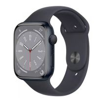 Montre Connectée APPLE WATCH S8 45mm GPS Noir Reconditionnée Grade A+