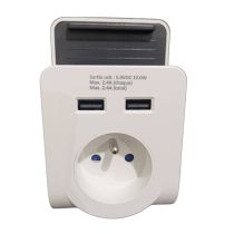 Bloc VOLTMAN 1 prise + 2 USB A