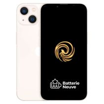 APPLE iPhone 13 128Go Blanc Reconditionné grade éco Batterie neuve