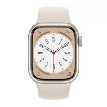 Montre Connectée APPLE WATCH S8 45mm GPS Blanche Reconditionnée Grade A
