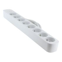 Multiprise CHACON x8 + Interrupteur 1.5m Blanc
