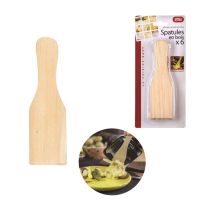 6 spatules bois pour raclette 6 spatules bois pour raclette