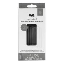 Pack de 3 Films de protection WE APPLE iPhone 7/8/SE