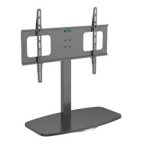 Support pied EDENWOOD TV de 81 à 165 cm MDF noir