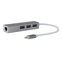 Adaptateur SEDEA  USB-C vers 3 ports USB 3.0 + RJ45