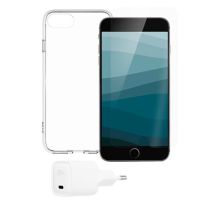 Pack Film de protection + Coque + Chargeur 20W USB-C QDOS APPLE iPhone 6/7/8/SE 2020