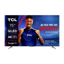 TV QLED UHD 4K 75" TCL 75C643 Google TV