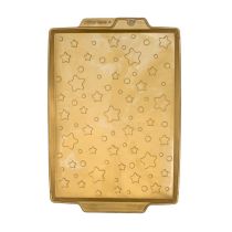 Plaque à genoise fond étoiles 42x28cm