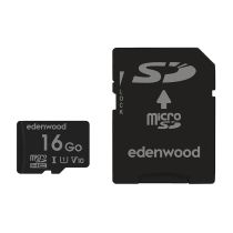 Carte Mémoire micro SD 16 Go EDENWOOD + Adaptateur – Stockage Fiable et Économique