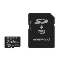Carte Mémoire micro SD 256 Go EDENWOOD + Adaptateur – Ultra Stockage et Performance