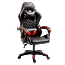 Chaise gaming elite gear4u - fauteuil gamer avec coussin nuque et