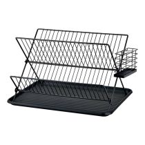 Egouttoir COSYLIFE métal noir pliable Egouttoir COSYLIFE métal noir pliable