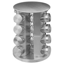 Carrousel rotatif à épices 16 pots en verre