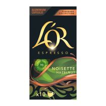 10 capsules L'OR NOISETTE pour machine NESPRESSO
