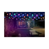 Guirlande électrique ON EARZ Guingette multicolore connectée 25 ampoules