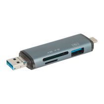 Lecteur de cartes multifonction SEDEA 6 en 1 - USB - USB-C