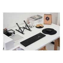 Pack Office BLUESTORK Sans Fil 4-en-1 – Clavier Silencieux, Souris 1600 DPI & Support PC