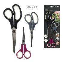 Set de 3 ciseaux lames 14-17-21cm