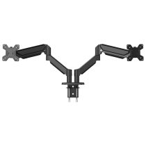Support moniteur MOBILITY 2 ECRANS MECANIQUE vesa avec Vérin à Gaz, Pivot 360°