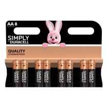 Lot de 8 Piles DURACELL Simply AA
