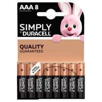 Lot de 8 Piles DURACELL Simply AAA