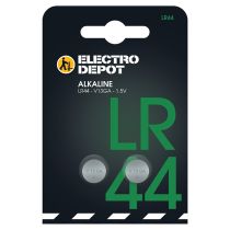 Lot de 2 Piles ELECTRO DÉPÔT Alcaline LR44-V13GA