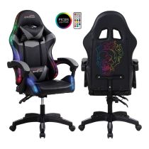 Chaise gaming AMSTRAD 900 LED Skull Noir
