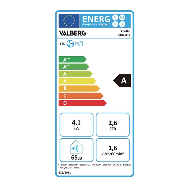 Climatiseur mobile VALBERG CLIM A14 14 000 BTU pour pièce de 40m2 Electro Dépôt