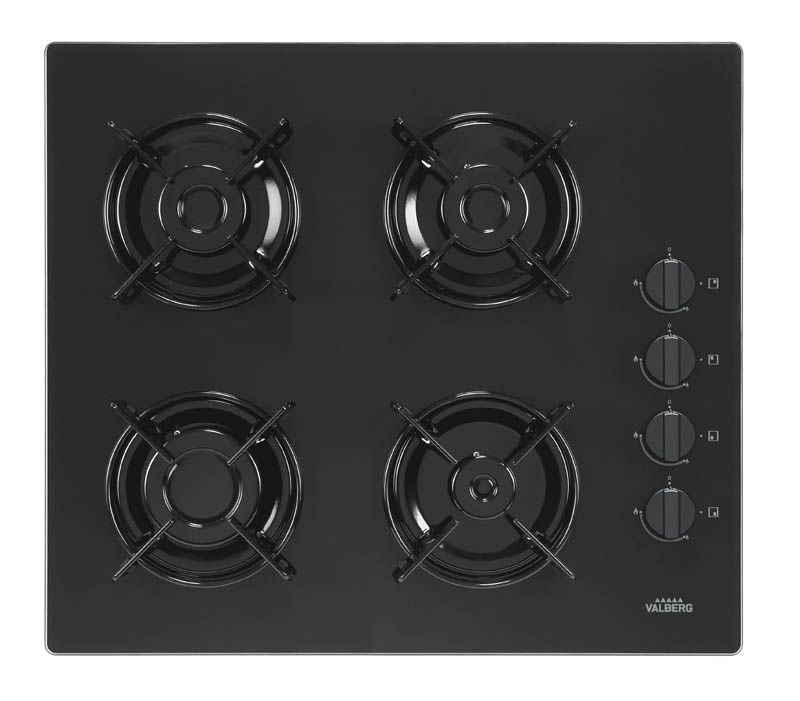 Plaque de cuisson gaz VALBERG GGH 4 VET Electro Dépôt