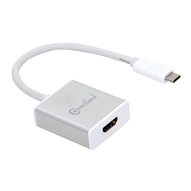 Adaptateur HDMI femelle CONNECTLAND vers USBC blanc Electro Dépôt