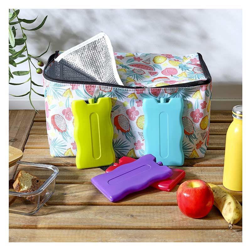 VIRSUS Accumulateur de froid, 2 dalles de 400 ml chacune de glace pour récipients et sacs thermiques de couleur bleue, tablettes glacées, icepack réfrigérant