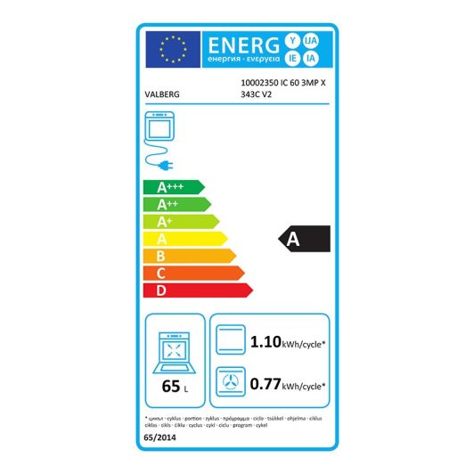 Cuisinière induction VALBERG IC 60 3MP X 343C V2