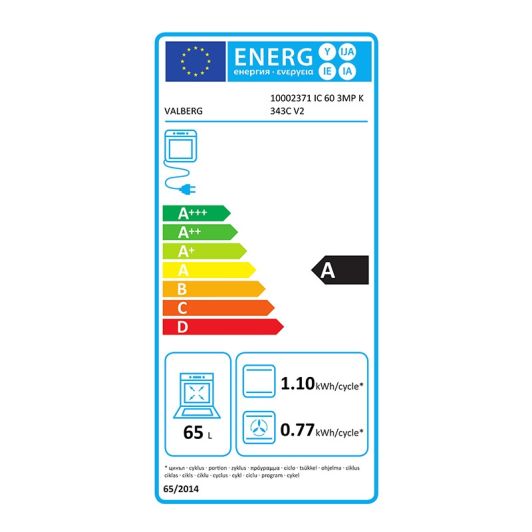 Cuisinière induction VALBERG IC 60 3MP K 343C V2