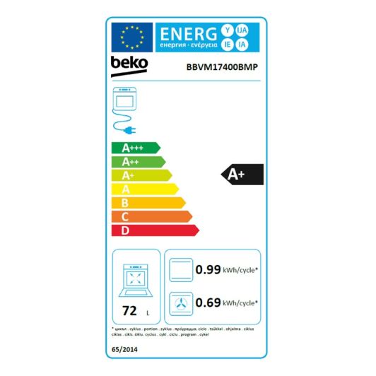 Four chaleur tournante BEKO BBVM17400BMP