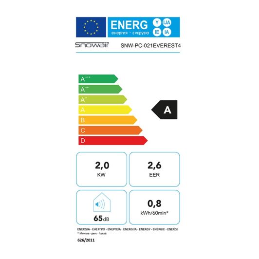 Climatiseur mobile AGN SNOWAIR 15M² EVEREST 4