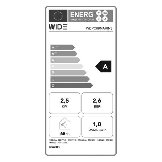 Climatiseur mobile AGN WIDE 20M² 9000 BTU WDPCO9MARIN3