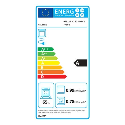 Cuisinière Vitrocéramique VALBERG VC 60 4MFC S 373P2