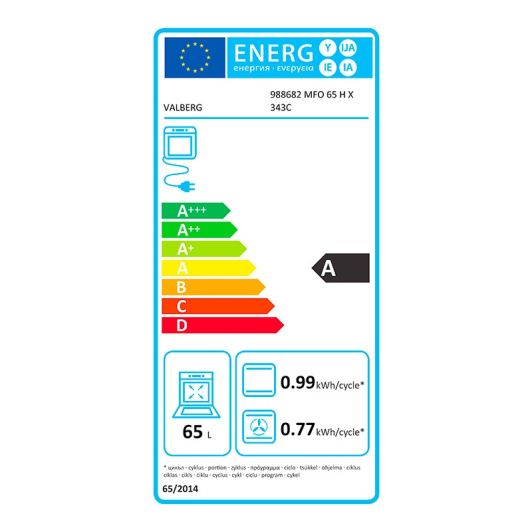 Four VALBERG à chaleur tournante MFO 65 H X 343C