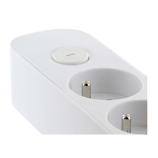 Multiprise ELECTRODEPOT 8 prises + interrupteur blanc