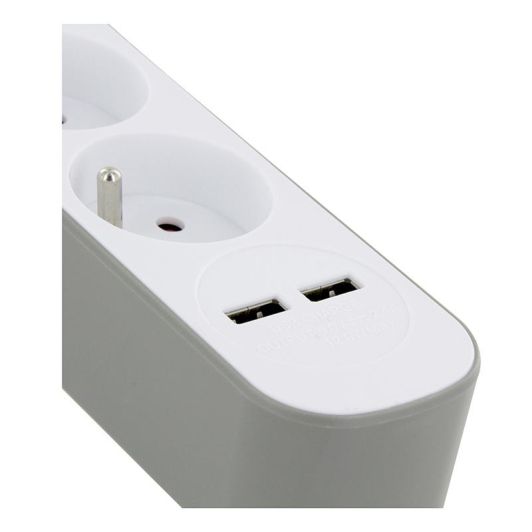 Multiprise CHACON X5 + 2 USB