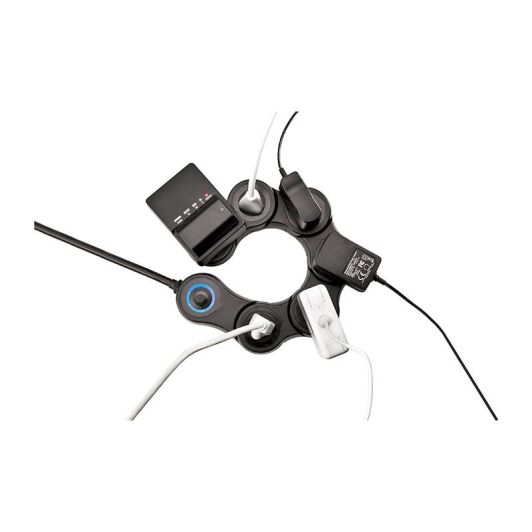 Multiprise QUIRKY articulée x 5 + interrupteur noire