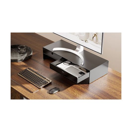 Réhausseur écran ordinateur EDENWOOD avec 2 tiroirs