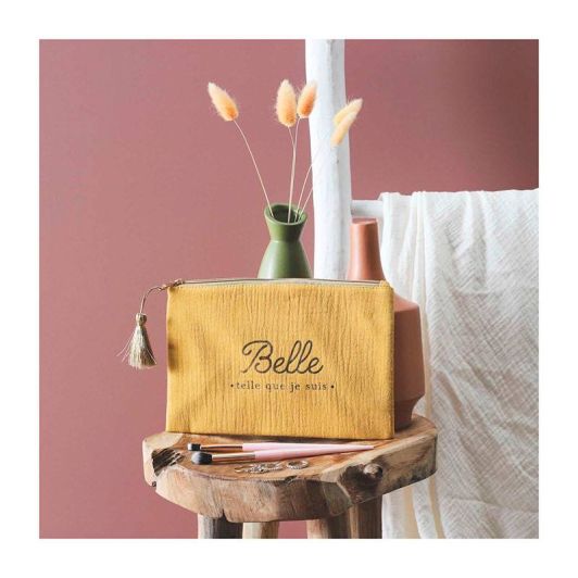 Pochette COSMETIC CLUB gaze de coton