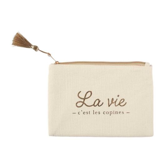 Pochette COSMETIC CLUB gaze de coton