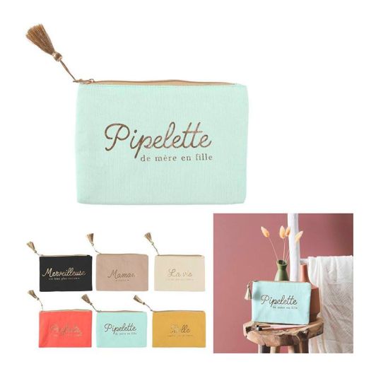 Pochette COSMETIC CLUB gaze de coton